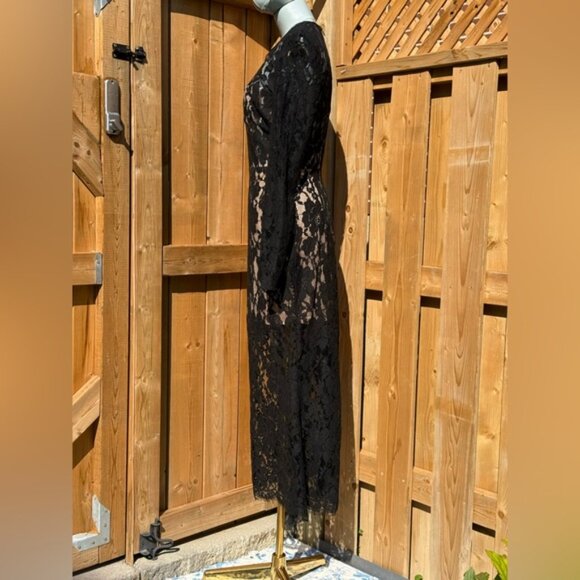 🆕 BRONX & BANCO 🧿 NWOT Colette Noir Black Lace Gown, Sz M US 6 - Picture 8 of 14